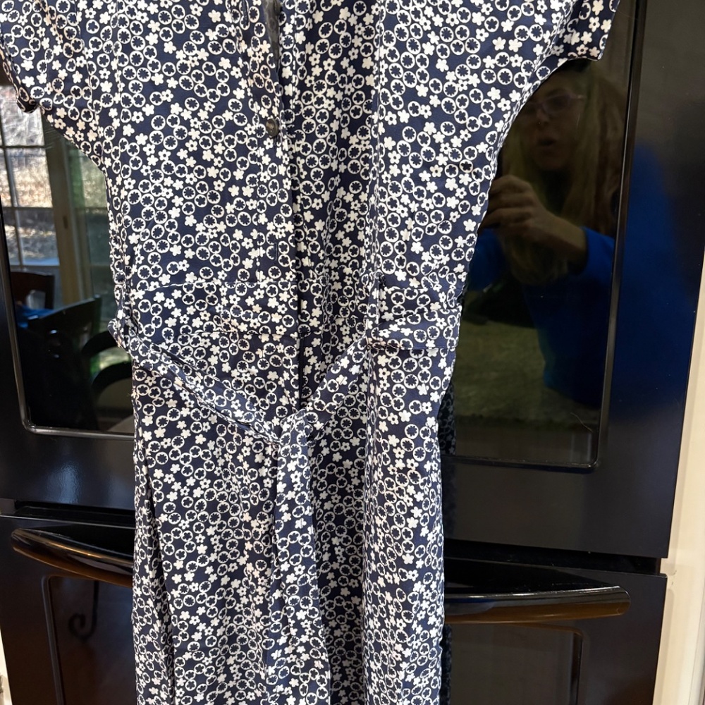 BODEN NEW WITH TAGS NAVY AND WHITE JUMPSUIT 14T_13